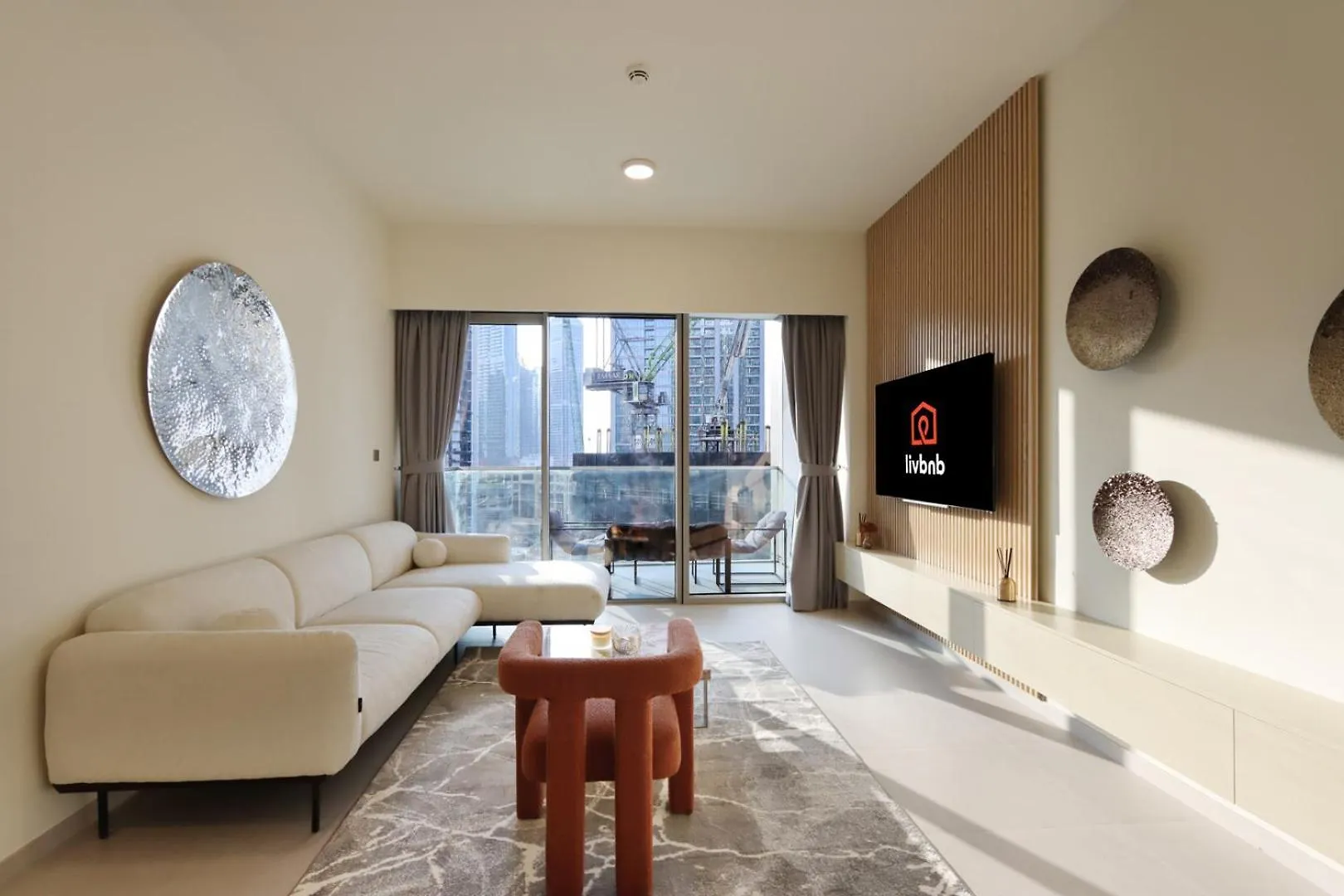 Livbnb-Prestige 1Br In Grande, Pool With Iconic Burj Khalifa View Dubai
