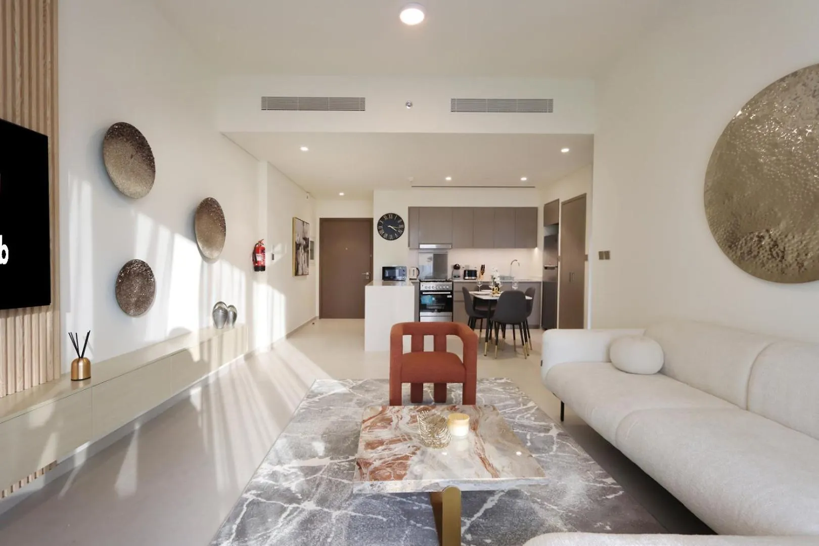 Lägenhet Livbnb-Prestige 1Br In Grande, Pool With Iconic Burj Khalifa View Dubai