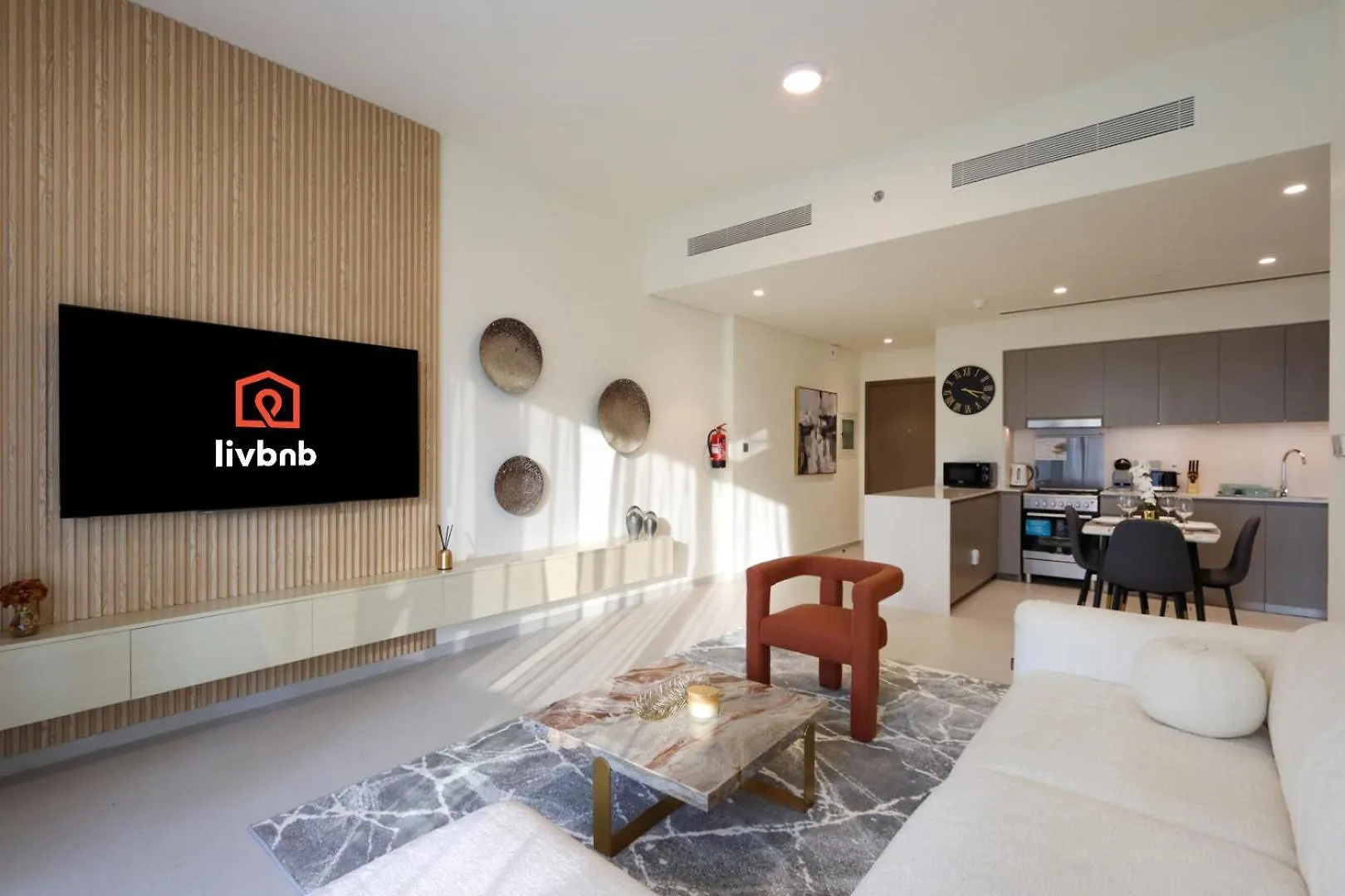 Livbnb-Prestige 1Br In Grande, Pool With Iconic Burj Khalifa View Dubai